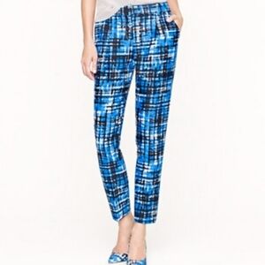 NWT J Crew Cropped Printed wool and silk pants 6